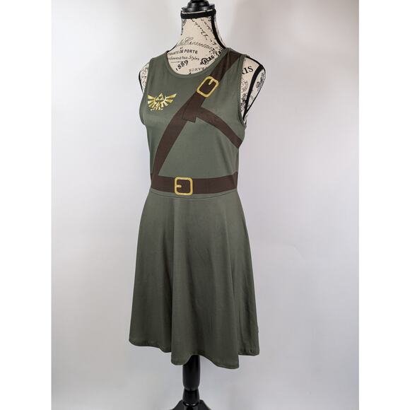 New Bioworld Legend of Zelda Womens Dress Mini 2016 NOS Nintendo Casual Cosplay - Picture 1 of 12
